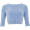 Blue crop top - Maglioni - 