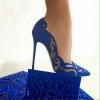 Blue heels summer design - Klasične cipele - 