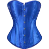 Blue satin corset top - Underwear - 