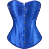 Blue satin corset top - Unterwäsche - 