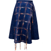 Blue skirt in a cage - Skirts - $199.00 