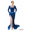 Blue velvet dress - Vestidos - 