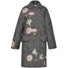 Blumarine Embroidered Herringbone Coat - Jaquetas e casacos - 