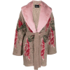 Blumarine Floral-Print Belted Coat - Jacken und Mäntel - 