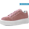 Blush Pink Faux Suede Creeper - プラットフォーム - 