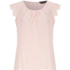 Blush Flutter Sleeve Crepe Top - 半袖衫/女式衬衫 - 