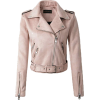 Blush pink suede biker - Jacket - coats - 