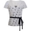 Bluza Shirts White - 半袖衫/女式衬衫 - 
