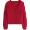 Boden red cardigan - Swetry na guziki - 