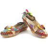 Bohemian beaded ankle strap loafers - Ballerina Schuhe - 