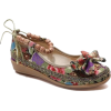 Bohemian beaded ankle strap loafers - Balerinke - 