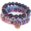 Boho Purple Beaded Bracelets - Pulseras - 