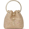 Bon Bon Gold Crystal Embroidered Satin - Borsette - 