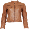 leather cognac jacket - Jaquetas e casacos - 199.95€ 
