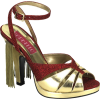 Bordello Siren 05G Red Glitter - Sapatos - 