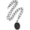 Bottega Veneta Necklace Black - Halsketten - 