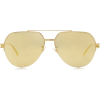 Bottega Veneta Oversized Aviator Gold-To - Sunglasses - 