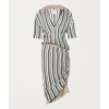 Bottega Veneta Polo dress in striped jac - Vestidos - 