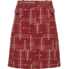 Bottega Veneta Rust Printed Mini Skirt - Faldas - 