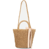 Bow Decorated Straw Crossbody Bag - Poštarske torbe - 
