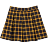 Box pleat check skirt - Faldas - 
