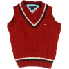 Boy's Tommy Hilfiger Cable Sweater Vest Red - Vests - $24.99 
