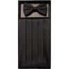 Boys Black Patterned Cummerbund and Bow Tie Set - Tie - $19.95 