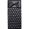 Boys Black and White Polka Dot Cummerbund and Bow Tie Set - 领带 - $19.95  ~ ¥133.67