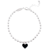 Black Heart Bracelet - Armbänder - 