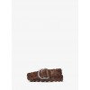 Braided Leather Belt - Paski - $148.00  ~ 127.12€