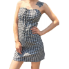 Braided A-Line Plaid Dress - ワンピース・ドレス - $28.99  ~ ¥3,263