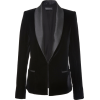 Brandon Maxwell Satin-Velvet Blazer - Jacket - coats - 
