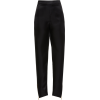 Brandon Maxwell Side Zip High-Rise Silk - Spodnie Capri - 