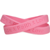 Breast Cancer Awareness "Hope Faith Love - Bracelets - $2.50 