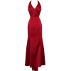 Bridal Satin Beaded Halter Gown Holiday Wedding Dress Red - Haljine - $59.99  ~ 381,09kn