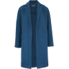 Bright Blue Wool Mix Coat - Jacket - coats - 