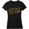 Britney Spears Bitch Text Tee Girls Jr Black - Koszule - krótkie - $36.49  ~ 31.34€