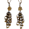 Bronze Chandelier Chainmaille Earrings - Серьги - $60.00  ~ 51.53€