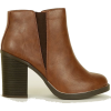 Brown Ankle Boots - Buty wysokie - 