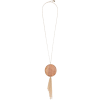 Brown Bambu Wood Necklace - Halsketten - 