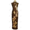 Brown Chinese Dress - Платья - 