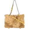 Brown Flap Shearling Box Bag - Hand bag - 