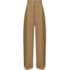Brown  Pants with Cuffs - Capri-Hosen - 