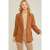 Brown Woven Solid Vertigo Blazer - Chaquetas - $49.50  ~ 42.51€