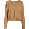 Brown knit top - Рубашки - длинные - 