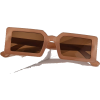 Brown square sunglasses - サングラス - 