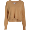 Brown sweater casual - Swetry na guziki - 