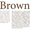 Brown text - Tekstovi - 