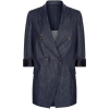 Brunello Cucinelli Long Denim Blazer - Suits - 