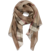 Burberry Check Print Silk Scarf - Other - 